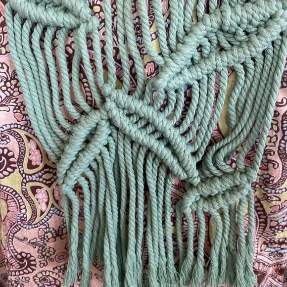 Kenneth Too One-of-a/kind floral hand sewn leaf pattern macrame design jacket L - Picture 4 of 5